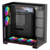Корпус Thermalright TR-A70 Vision FAN5-C / Black / TG / 5x120mm ARGB PWM Fans / ARGB Strip / 9.16'' LCD screen / USB TYPE-C / ATX  / TRA70VF5CB