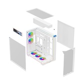 Корпус Thermalright TR-A70 Vision White FAN5-C / TG / 5x120mm ARGB PWM Fans / ARGB Strip / 9.16'' LCD screen / USB TYPE-C / ATX  / TRA70VF5CW