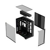 Корпус Thermalright TR-A70 FanUB / Black / TG / TL-UB36R+TL-UB24 PWM Fans / USB TYPE-C / ATX  / TRA70FUBB