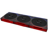 Комплект вентиляторов (3шт.) Lian Li UNI FAN TL FLEX 120 Reverse Blade / 12RTL1F3B BLACK / 120x124x28мм (PWM, ARGB, 2300 об/мин (Max.), 34dBa) / G9F.12RTL1F3B.R0