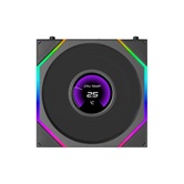 Вентилятор Lian Li UNI FAN TL LCD FLEX 120 Reverse Blade / 12RTLLCD1F1B BLACK / 120x124x28мм (PWM, ARGB, 1900 об/мин (Max.), 31dBa) / G9F.12RTLLCD1F1B.R0