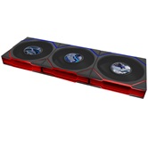 Комплект вентиляторов (3шт.) Lian Li UNI FAN TL LCD FLEX 120 Reverse Blade / 12RTLLCD1F3B BLACK / 120x124x28мм (PWM, ARGB, 1900 об/мин (Max.), 31dBa) / G9F.12RTLLCD1F3B.R0
