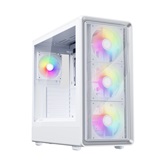 Корпус 1STPLAYER WA8 White / ATX / 3x140mm & 1x120mm ARGB fans / WA8-WH-3FA7-14-W-1FA7-W