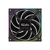 Комплект вентиляторов (3 шт.) Geometric Future Squama Ultimate 3003B-14 Black 140mm / ARGB, PWM, 140x140x30 mm, 800-2400 rpm, 106 cfm, 36 dBA / 1F3003B314000